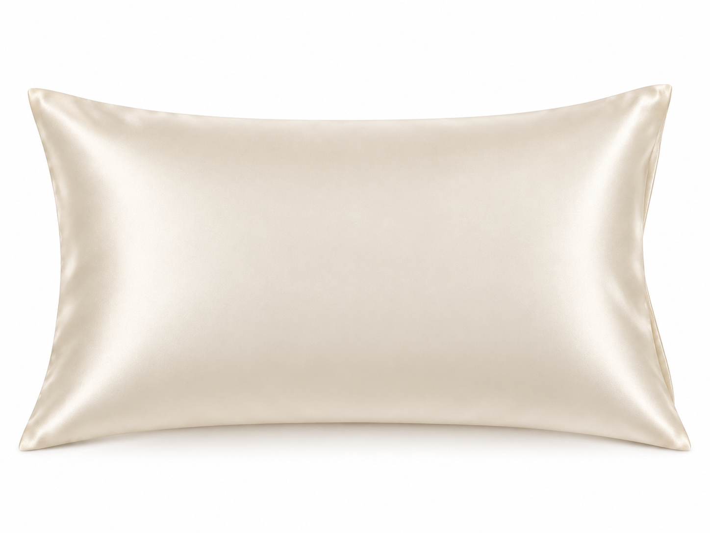 Design direction of an ivory envelope silk pillowcase