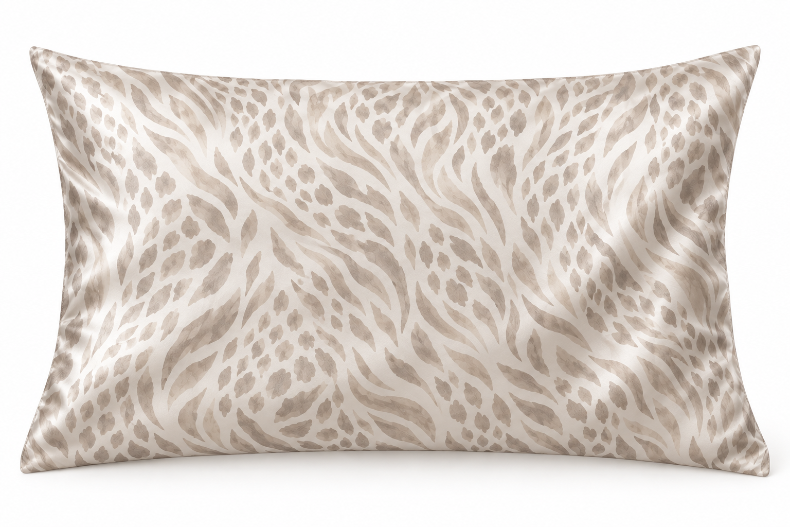 Original print direction on a 22 momme zippered silk pillowcase
