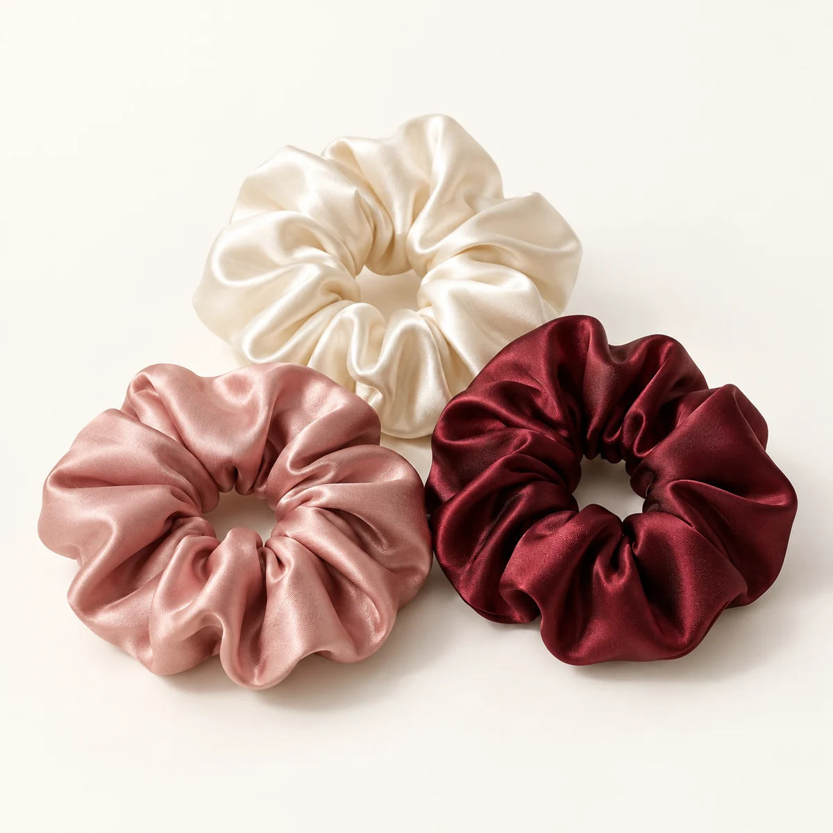 Silk scrunchies product direction