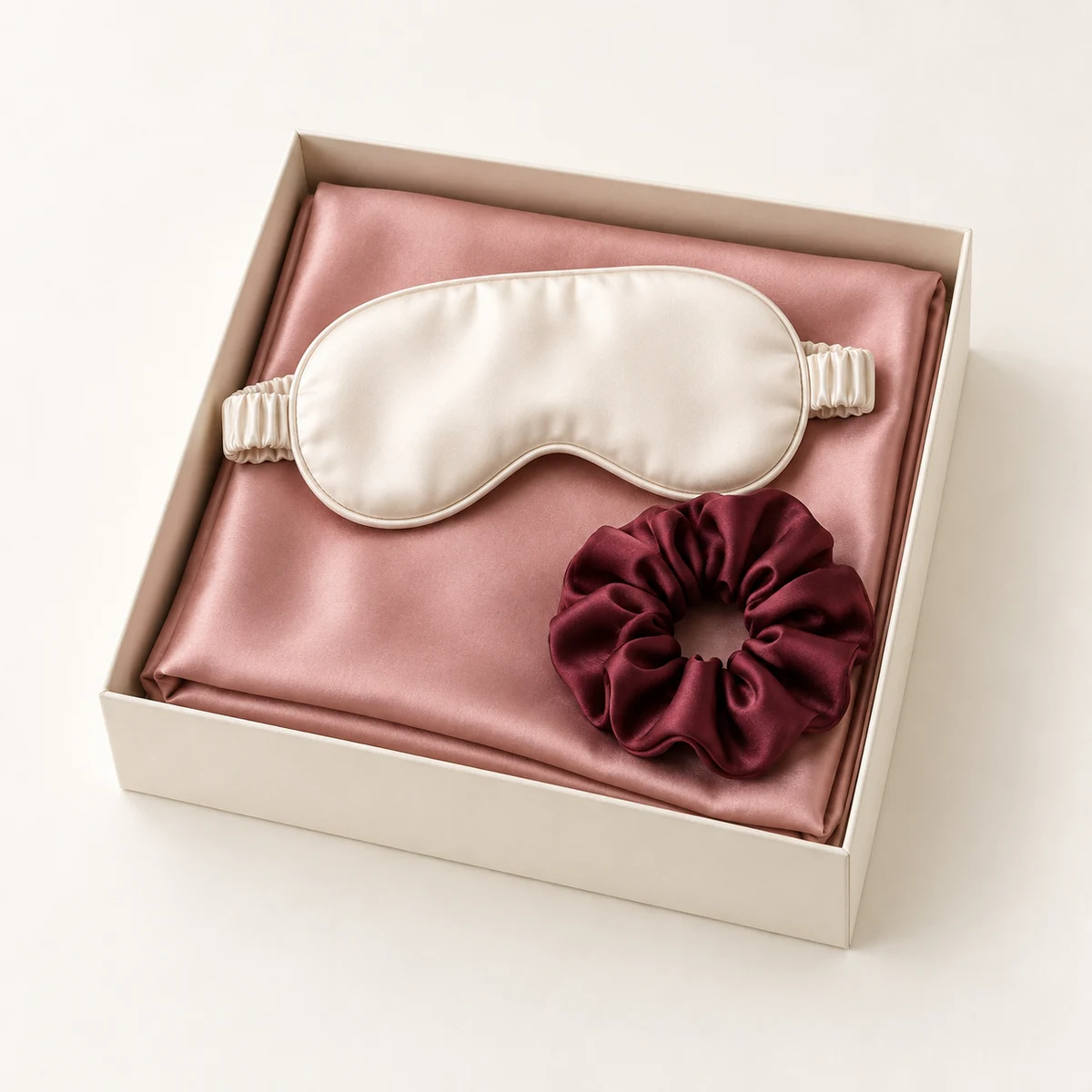 Design direction: silk sleep gift set with packaging